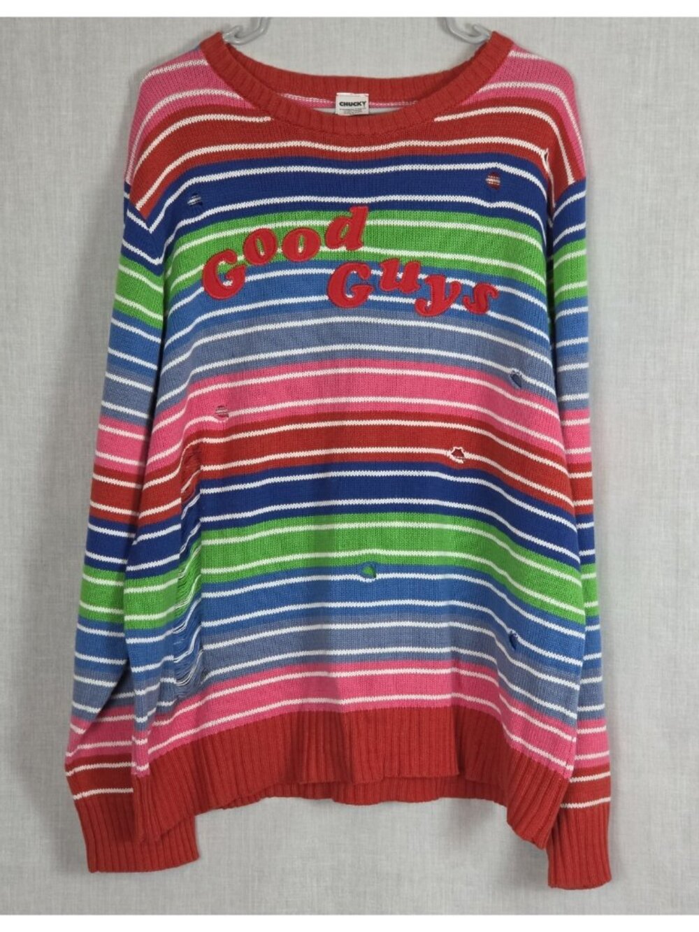 Chucky Good Guys Sweater Adult 2XL Child's Play Costume Horror Spirit Halloween